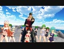 【ＭＭＤ】東方女子と承太郎で純情☆ファイター【ジャンル混合】