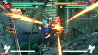 DBFZ : ベジータ ブルーでコンボをやってみる