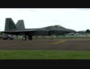 USA F-22 Raptor stealth fighter jet - Airshow RIAT RAF Fairford - 2016 Demo Flight