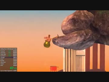 【壺RTA】 Getting Over It 1m44_774s Speedrun