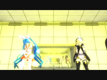 【MMD】 Lily.桃音モモ.MIKU.大和でWAVE
