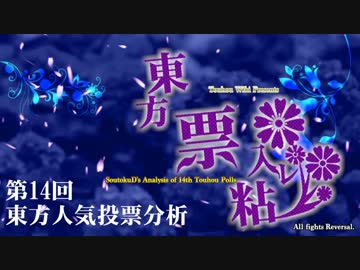 第14回東方Project人気投票分析