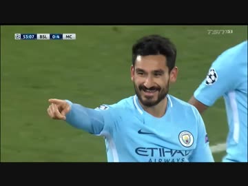 【17-18CL 】バーゼルvsマンチェスター・シティ【ベスト16 1stレグ】