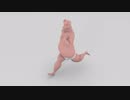 Blenderでブタが走るだけ