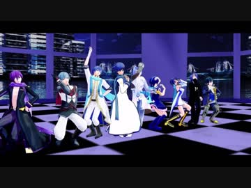 [MMD]17人のKAITOで威風堂々[KAITOお誕生会2018]
