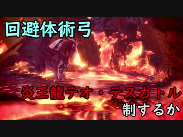 回避体術弓は炎王龍を制するか【モンスターハンター：ワールド】