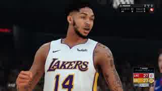 【NBA2K18実況】LALを再興させていく【MyLeague】#1 後半