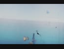 撃墜されるゼロ戦