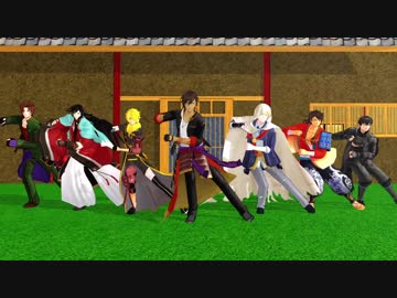 【MMD刀剣乱舞】DK組+αでバブリーダンス