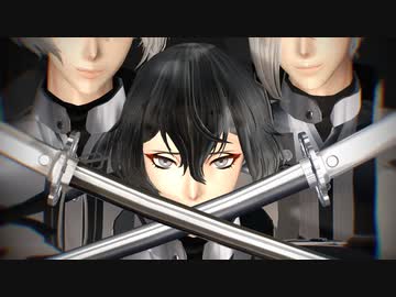 【MMD刀剣乱舞】色換え源氏が殺意高すぎた動画【髭切・小烏？・膝丸】1080p