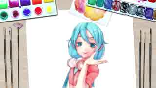 【手書き風MMD】彗星ハネムーン【初音ミク】