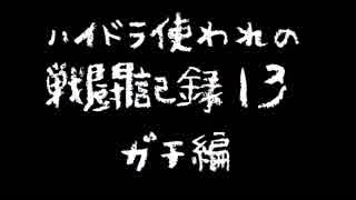 ハイドラ使われの戦闘記録13