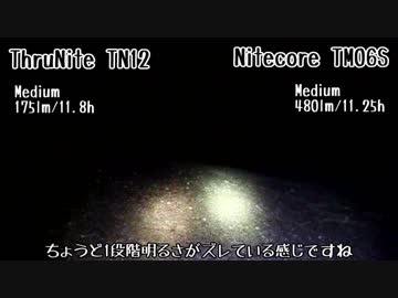 爆光4000lmのフラッシュライト Nitecore TM06S