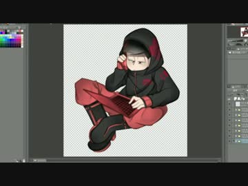 【おそ松さん】ハッカーおそ松描いてみた