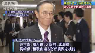 自民党「もっと増やすべき」カジノ認定地域数を先送り