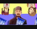 智絵里とかな子と？？？？が三連符に合わせて歩く動画