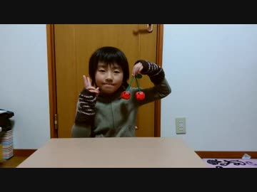 【折り紙遊び】さくらんぼ作りをするあい❤八方手裏剣　普段遊び　origami