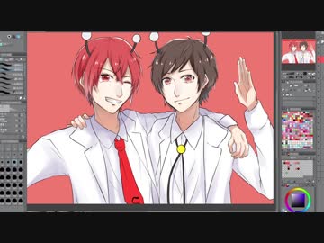 【ダンスロボットダンス】天月×あほの坂田【描いてみた】