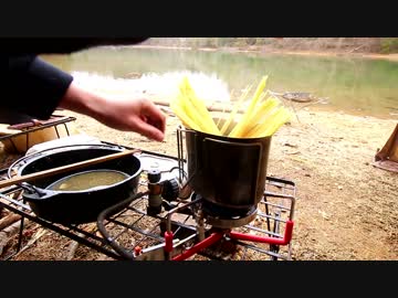 池キャンプと飯、今年の目標のバックパックへ向けて 沢の池⑤