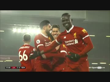 ≪17-18EPL：第29節≫  リヴァプール vs ニューカッスル・ユナイテッド