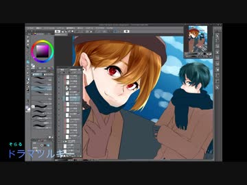 ：画力向上計画：96猫さん&amp;そらるさん【描いてみた】