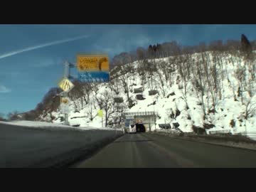 【車載動画】春を迎えた新潟の豪雪地帯を行く(前編)