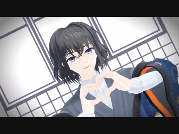【MMD文アル】自作朔ちゃんに踊ってもらった【モデル配布あり】