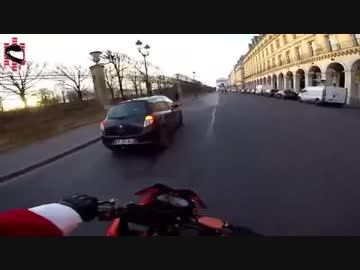 【GoPro】ひき逃げを追跡するサンタクロース