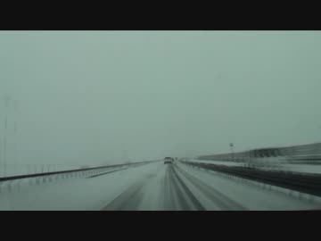 【車載動画】雪の会津を走る【会津縦貫道】
