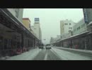 【車載動画】雪降る会津若松の街を行く