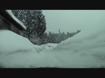 【車載動画】長岡から入広瀬へ 豪雪地帯を行く【雪道】