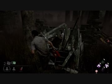 【DBD】一撃斧ハントレス相手にまさかの1VS3!?【絶望】