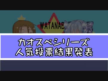 【うっかり卓ゲ祭り】カオスペシリーズ総選挙【結果発表】