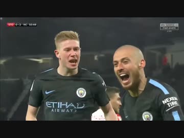 ≪17-18EPL：第30節≫  ストーク・シティ vs マンチェスター・シティ