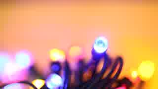 Close-Up Video Of Blinking Christmas Lights　高橋貴子