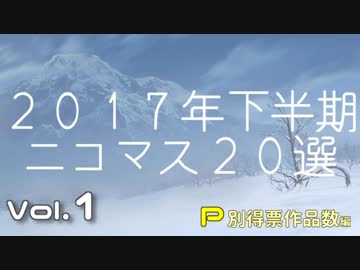 2017年下半期ニコマス20選まとめ動画vol.1