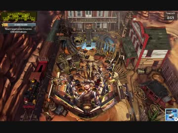 Pinball FX3 Wild West Rampage サバイバルモード1ショットクリア