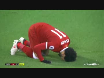 雪の中のサラー≪17-18EPL：第31節≫  リヴァプール vs ワトフォード