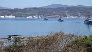 練習艦隊 江田島出港 (2018/03/17)