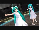 【MMD】 白ミク２人で ♪ おどりゃんせ ♪