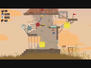 【実況】Ultimate Chicken おっす ～仲良し四人の蹴落とし合いアクションレース～ 4戦目【Ultimate Chicken Horse】