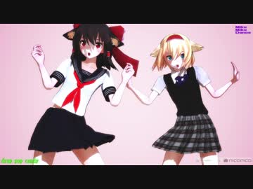 【MMD】東方学園ダンス部が三送会の練習をしているようです【JK制服レイアリ】1080p