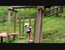 【みつえ青少年旅行村】アスレチック遊具で遊ぶあい♥お出かけ　キャンプ場
