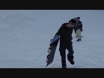 もこう、人生初スノボーで大恥かく