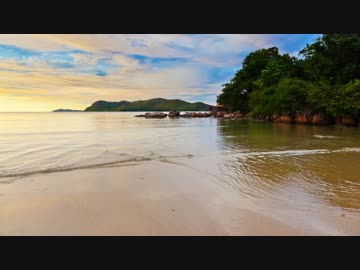 南の島のおだやかな波【立体音響】