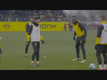 ボルト、ドルトムントでの練習でサッカー選手としての実力を披露
