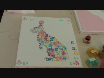 消しゴムはんこでファブリックボードを作るあい！イベント