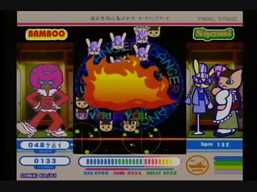 ポップンオジャマプレー　オジャマ攻撃！（炎）＆キャラポップ