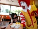 某マクドナルドで教祖様と戯れる