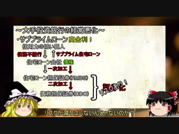 【ゆっくり解説】経済解説～リーマンショック～